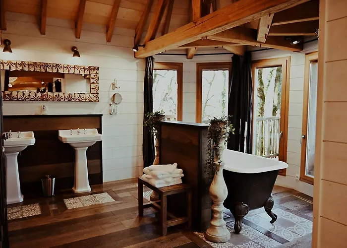 Chateaux Dans Les Arbres 롯지